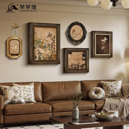 李可染万山红遍山水画中式客厅装饰画名家卷轴挂画办公室茶室壁画_虎窝淘