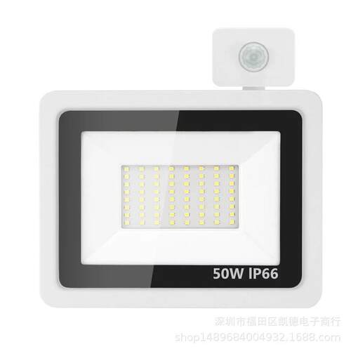 10W30W50W100W超薄人体感应投光灯户外防水庭院灯广告灯泛光灯