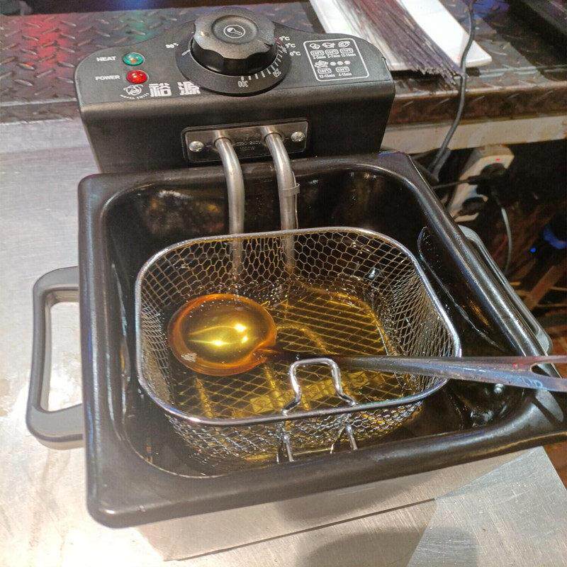 WJ-800裕炸油锅油小锅源烧油器热油器电恒热温锅商用油炸锅炸锅炸