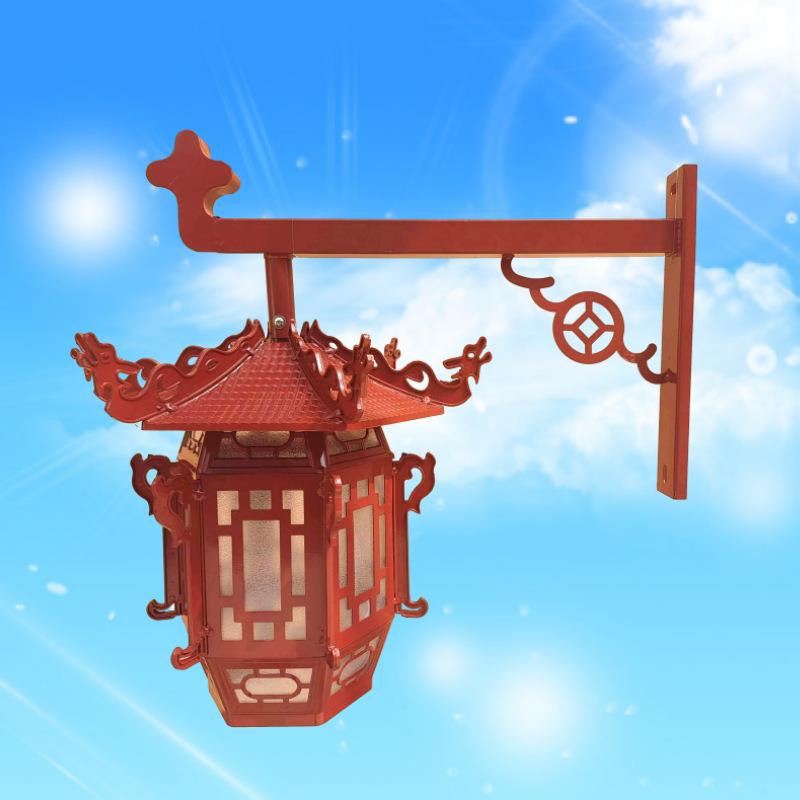 太阳能庭院灯led公园旅游景点街道景观灯挂壁式灯笼中式仿古路灯