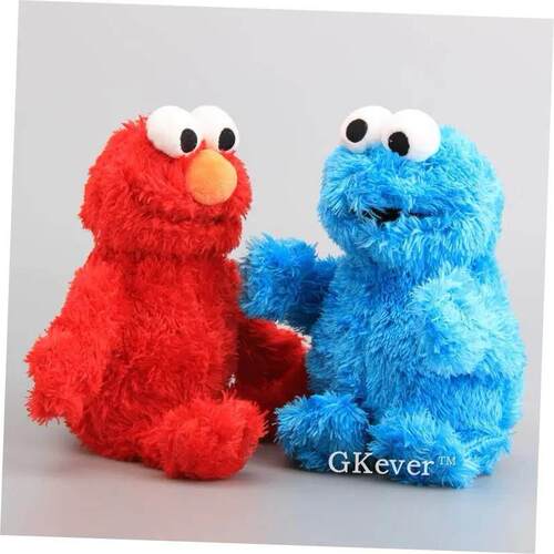 High Quality Elmo Cookie Monster Soft Plush Toy Dolls 30-33 - 封面