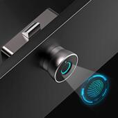 智能指纹抽屉锁把手拉手家用柜子柜门锁鞋 柜床头柜衣柜电子锁家用