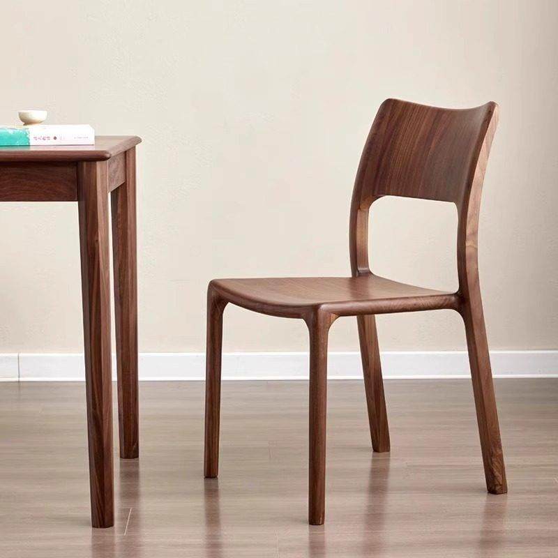 北美黑胡桃木餐椅现代简约日式家用靠背椅书桌椅北欧实木舒克椅,住宅家具,餐椅,淘宝优惠券,粉丝福利购,淘宝优惠卷
