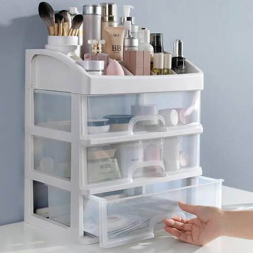 Make Up Case Jewelry Container Box Makeup桌面化妆品收纳盒