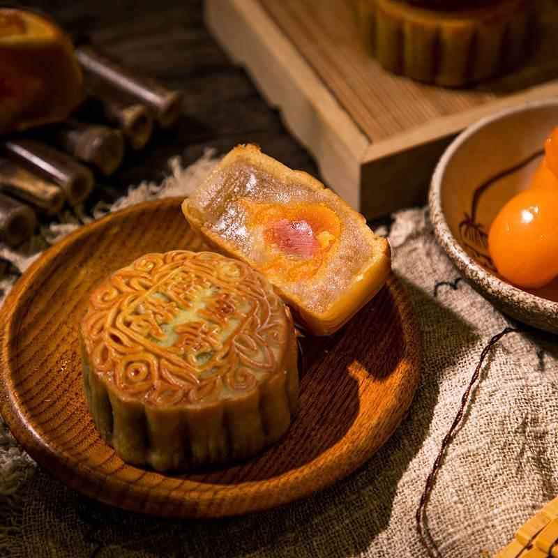 潮汕特产乌豆砂饼 朥饼零食茶糕点 广东小吃黑绿豆沙馅饼500g包邮