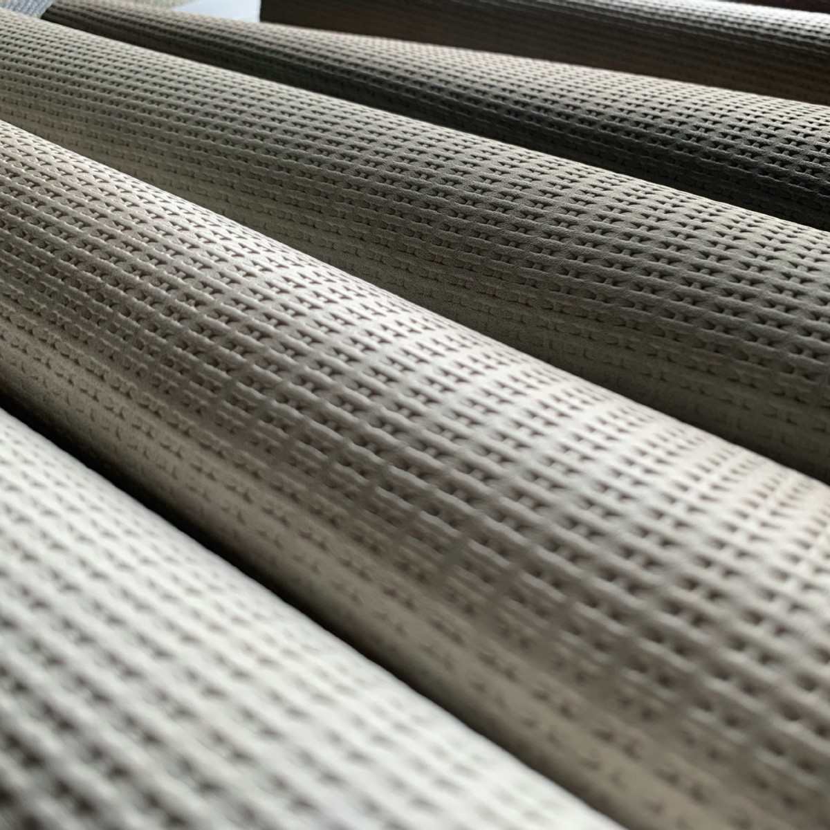 中古风编织双色皮革深压纹编织耐磨耐用家具面料软装皮革设计搭配