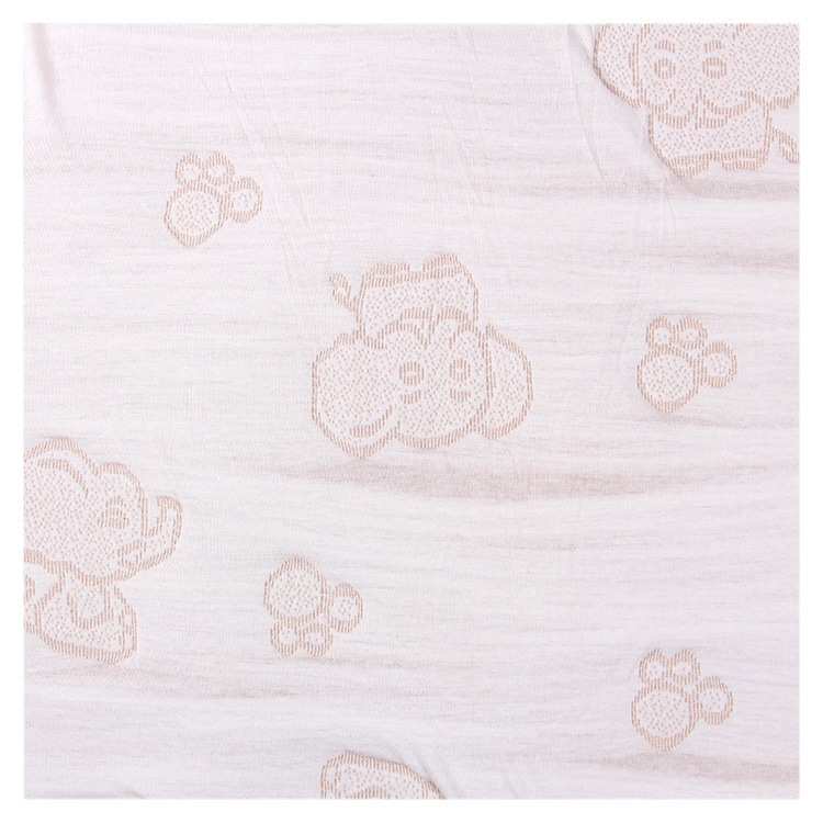 棉夹丝婴幼儿彩棉提花布 儿童保暖服装面料 彩棉水洗卡通童装布料