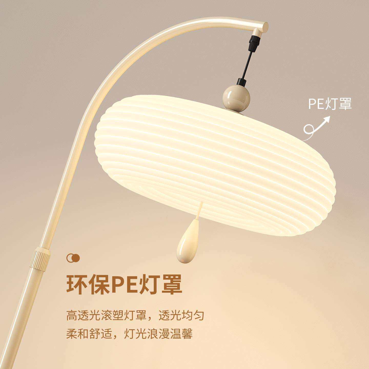 法式中古风落地灯全光谱护眼复古卧室床头灯沙发旁置物灯中山灯具