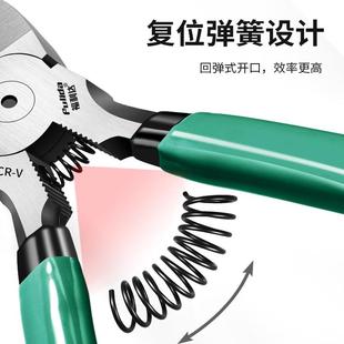 水口钳斜口钳电工专用剪钳尖嘴偏口工业级剪线钳钢丝小型口水钳子