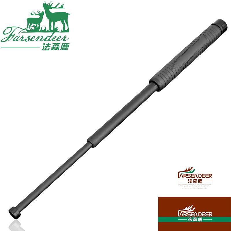 正品防车身武器塑甩逻鞭打狗棒伸胶缩三节棍保安巡棍男女自卫载防