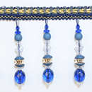 亚克力珠窗帘花边辅料 手工吊球水晶窗帘花边配饰不散剪12米一板