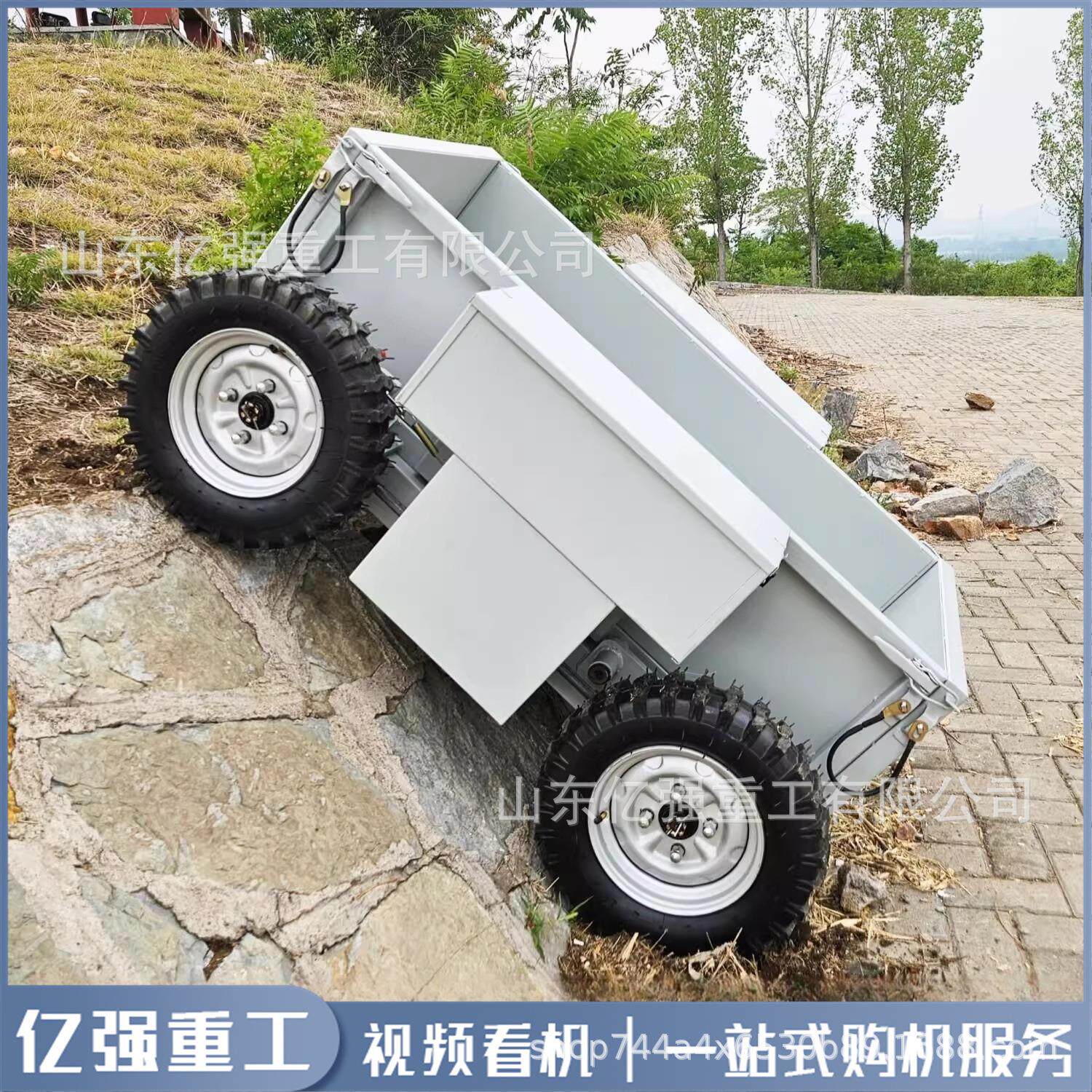 全地形四驱车液压自卸遥控运输车山地果园电动爬山虎四驱运输车