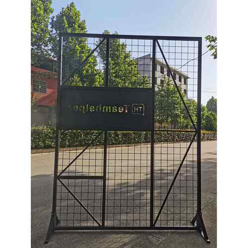 高档铁艺风空办公室客厅厅卡座屏展示架镂玄关工业风铁网装饰饭隔