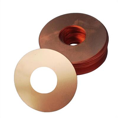 紫铜垫片 超薄铜垫圈0.03/0.05/0.1mm铜平垫圆形铜介子非标M2~M60