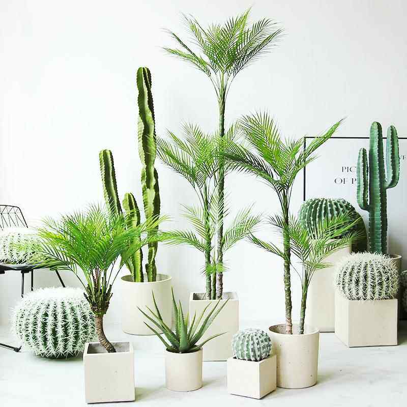 仿真绿植凤尾葵室内客厅商场酒店场景落地盆栽仿真假植物装饰盆栽