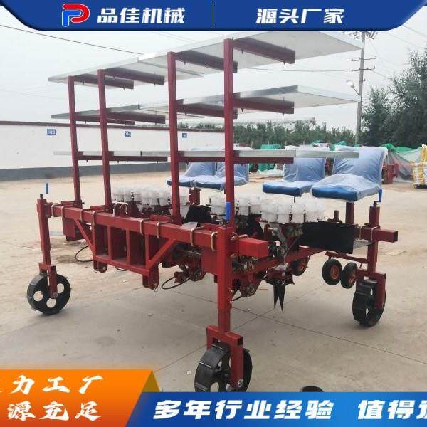 蔬菜秧苗移栽机 自走式移栽机器 柴油机电启动款2行4行