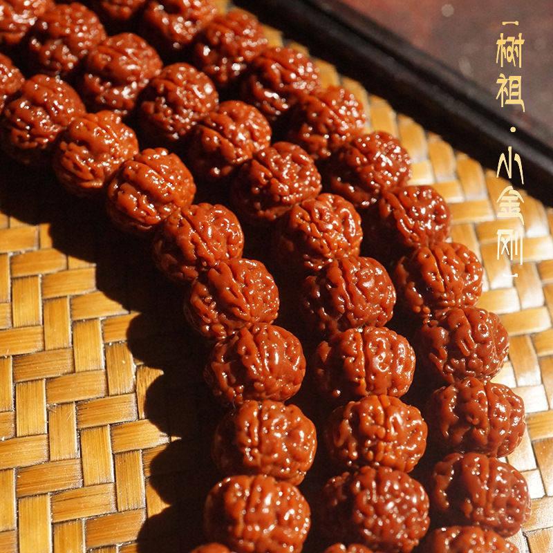 晶语晶缘印尼小金刚菩提子108颗念珠 树祖机刷包浆精挑双龙纹金刚