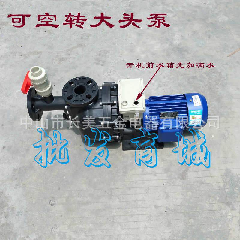 耐酸碱大头泵 塑料自吸泵 可无水空转自吸泵 电镀循环泵
