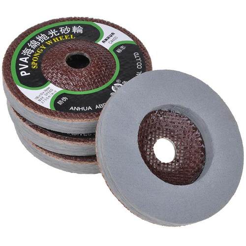 安华PV海绵抛光光轮玻璃磨片边A抛光砂轮石材大FGI理石镜面抛效果