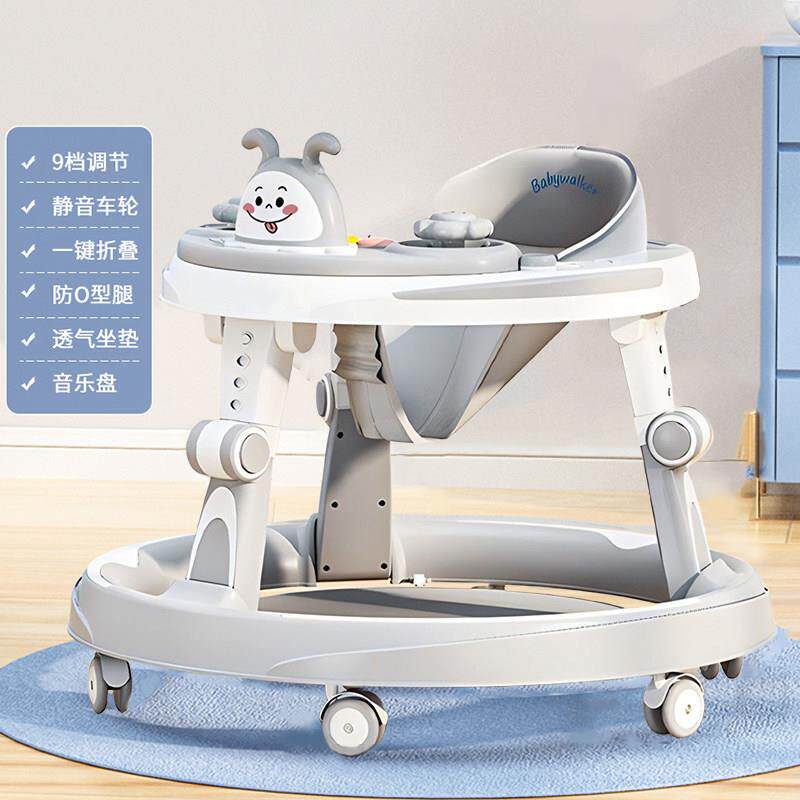 福伊迈学步车防o型腿婴儿多功能可折叠可坐6到18个月宝宝助步车20