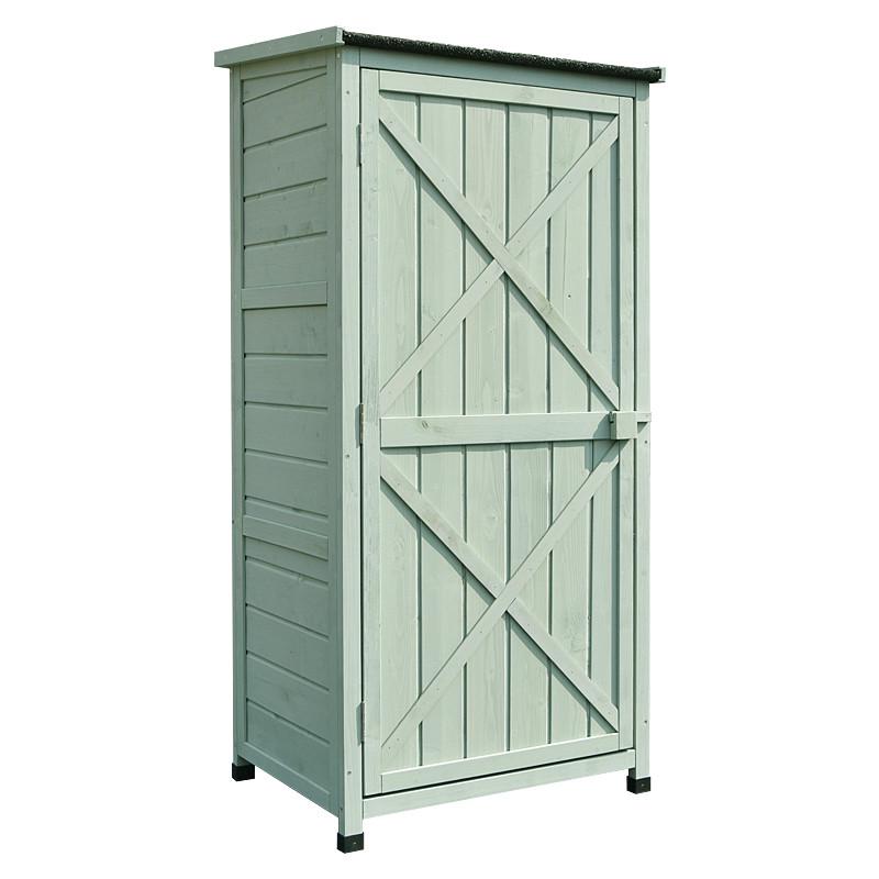 户外实木收纳柜花园庭院柜雨鞋铲子工具柜防雨防晒防霉收纳箱突贸