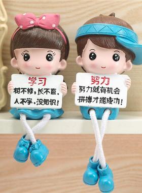 创意吊脚娃娃卧室客厅房间酒柜儿童房家装饰品摆设家居励志小摆件