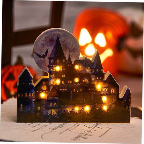 Halloween Castle LED Luminous Decoration Party Decoration D