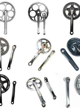 自行车牙盘单盘拆卸中空方孔三轮车牙盘3236齿盘前拐脚镂空变速