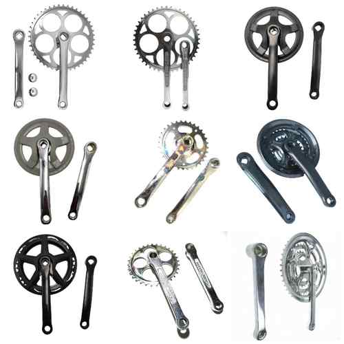 自行车牙盘单盘拆卸中空方孔三轮车牙盘3236齿盘前拐脚镂空变速