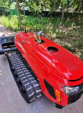 大6马力遥控LBGY-6自走式微耕机果园型旋耕机柴油款棚农田春小耕