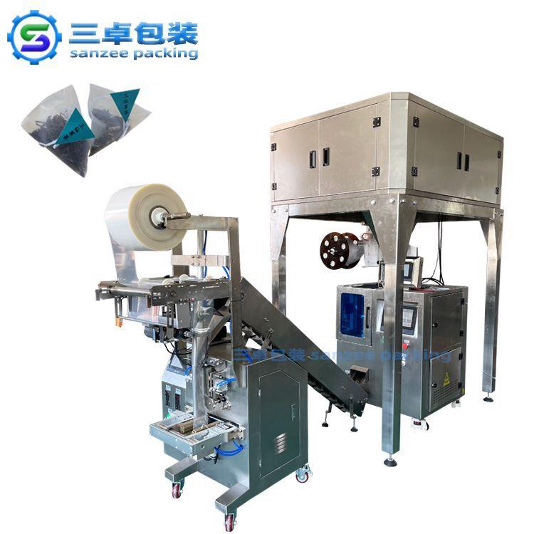 三卓包装机器 茶叶包装机 袋泡茶三角包包装机 尼龙膜三角袋机器