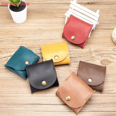 6 Color portable Genuine Leather Coin Purse Vintage Design I