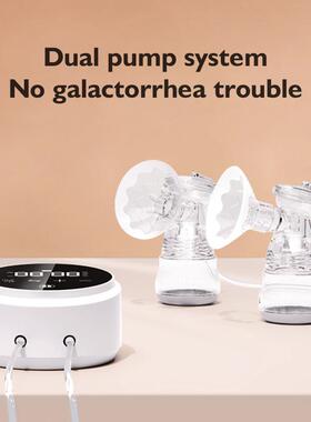 Brest pump双边双泵电动吸奶器 全自动吸乳器挤奶集奶器 母婴用品