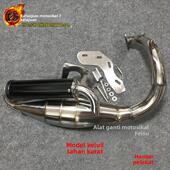 35期改装 28期24期小龟ZX34 排气管彷V8弯管不锈钢 AF18期27 DIO50