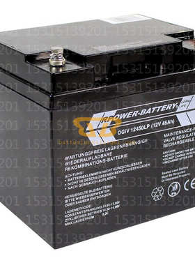 德国RPOWER-BATTERY蓄电池GEL OGiV12450L 12V45AH直流屏 UPS电源
