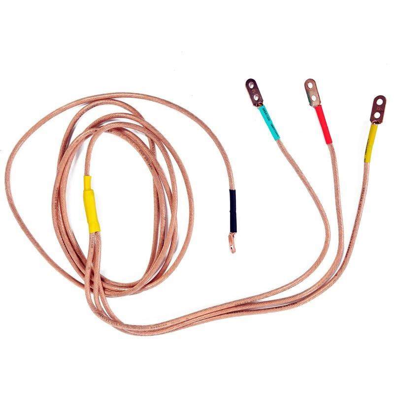 插入式高压接地线双顶簧无品牌/高棒压接地带3.线5米接地垂直母排