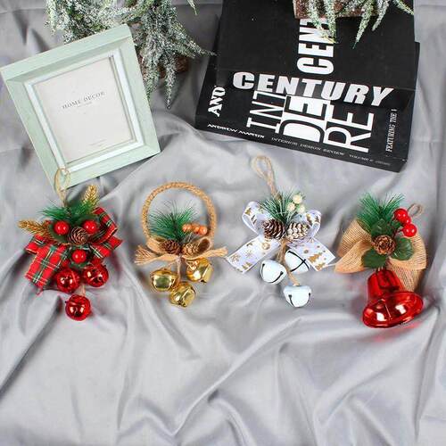 Christmas Bell accessories Butterfly knot bell decoration