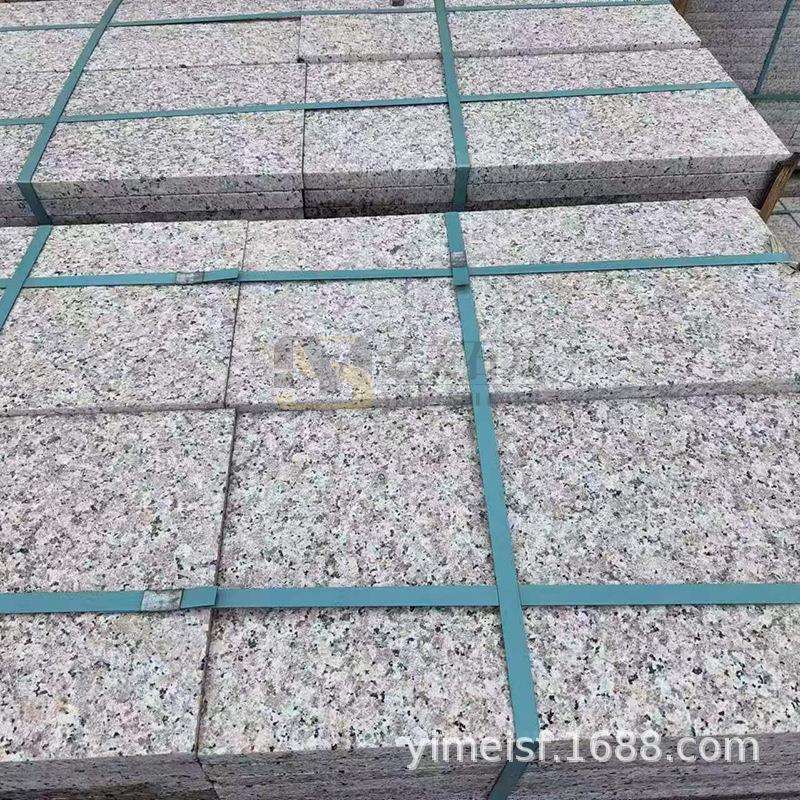 芝麻灰花岗岩荔枝面火烧面防滑地砖商场菜市站台人行道广场地铺石