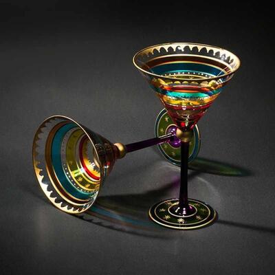 Painted Red Wine Cup Personality Creative Cocktail Goblet