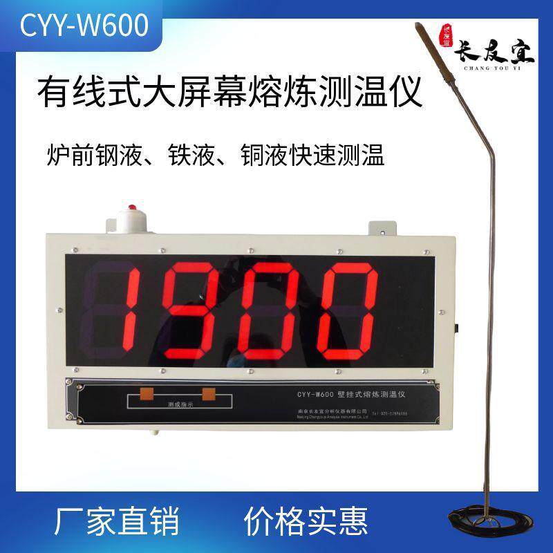钢水铁水大屏幕熔炼测温仪工业铸造熔炼炉高温测试W600有线壁挂式