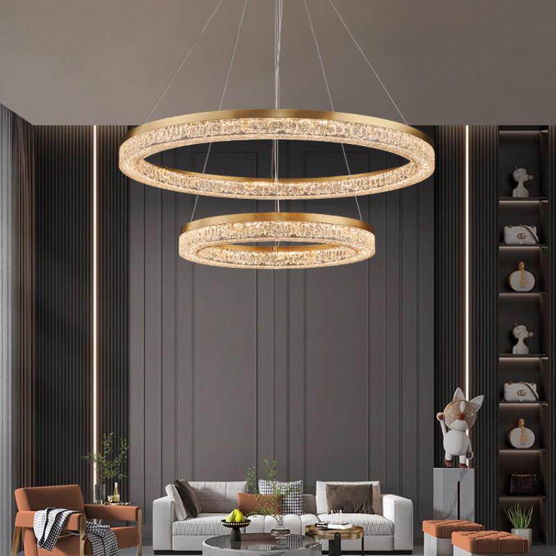 意式全铜客厅吊灯轻奢大气高级感大厅主灯现代简约2025新款卧室灯