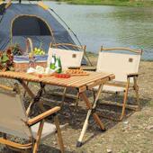 CampSprite户外餐桌椅露营蛋卷桌蛋卷桌克米特椅便携全铝户外桌椅