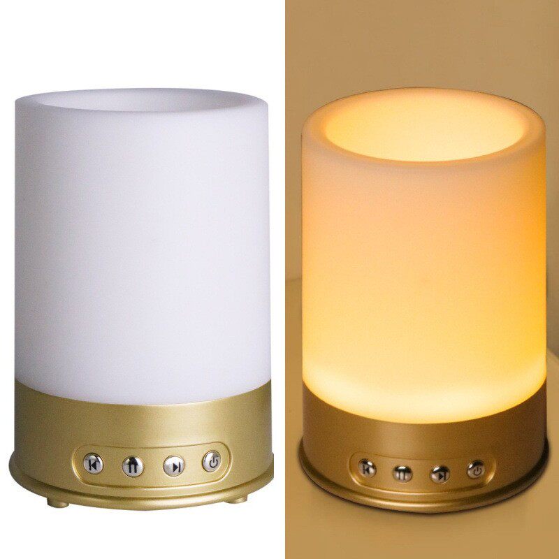 厂家货源迷你发光小音响 创意室内气氛场景装饰无线发光笔筒音箱