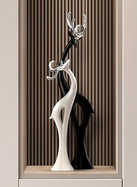 贝汉美轻奢高厅电视福禄双全大柜型落地250604-2摆客件玄关饰品档