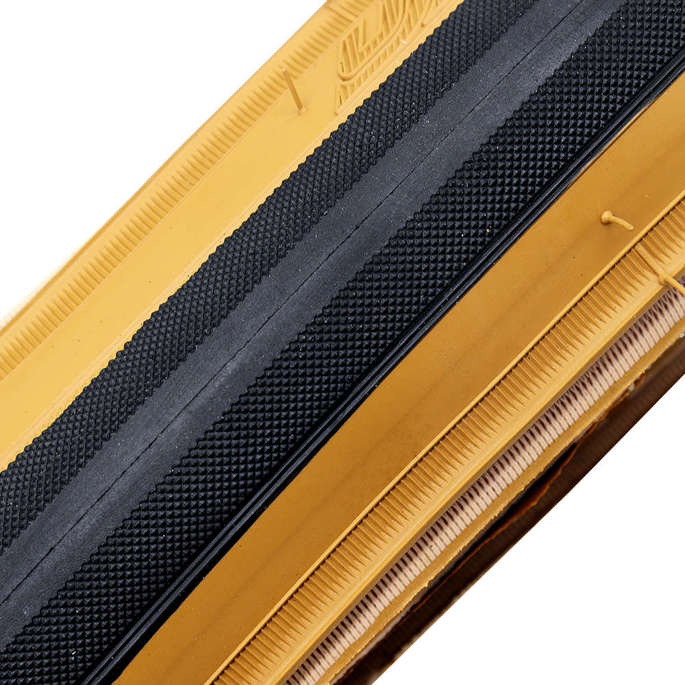 TTPRO公路车外胎防刺穿折叠胎自行车轮胎700*25C黄边30/60TPI车胎