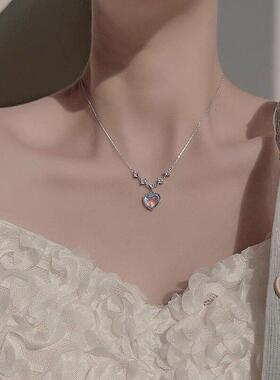 Moonlight Love Necklace Female Temperament Sweet Girl Heart