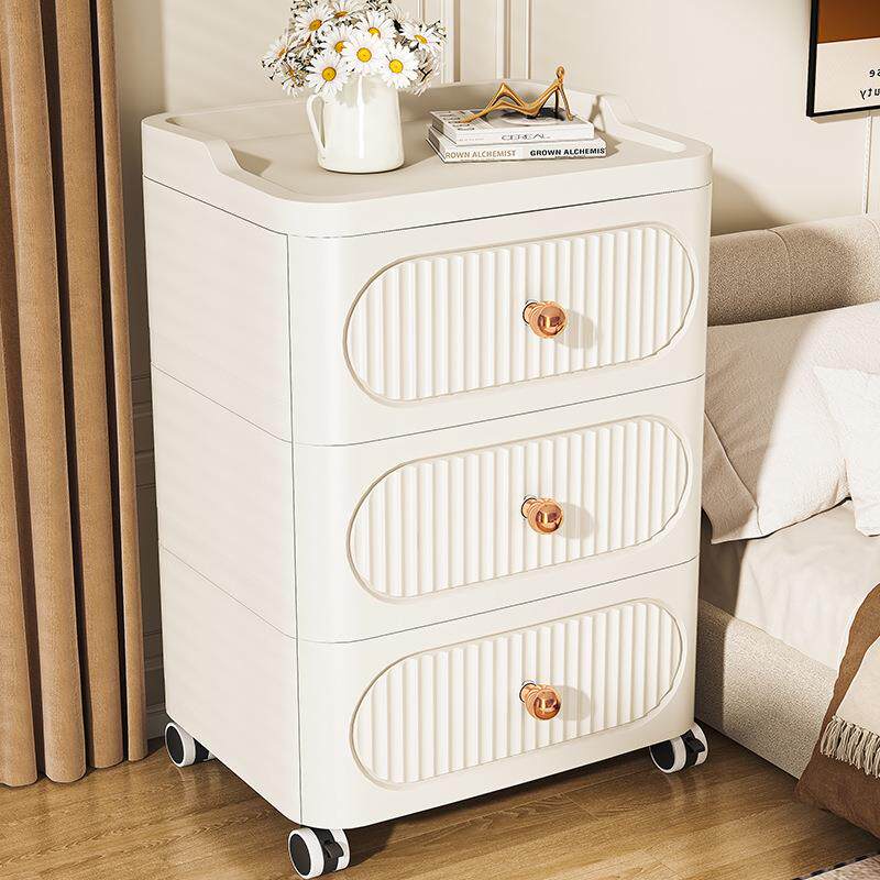 35-52宽度欧式抽屉式收纳柜简易床头柜 塑料组装式储物柜
