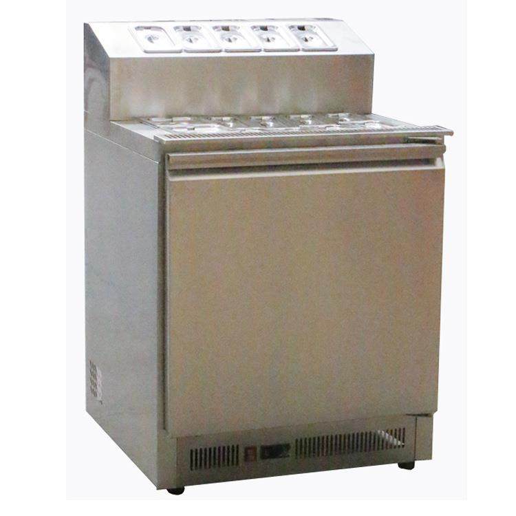 厂家 TOPPING 沙拉台 冰淇淋店设备 不锈钢吧台 冷藏操作台