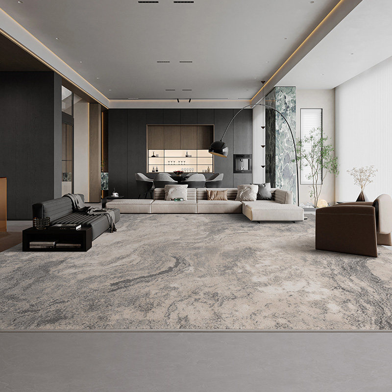 地毯客厅轻奢现代简约侘寂北欧极简意式家用地垫茶几沙发毯高级感