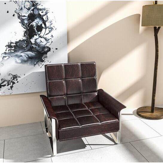 时尚茶几组合位皮质办JWJ公沙室待发简易钢架折叠多接会客沙发床